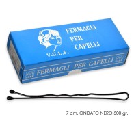 FERMAGLI ONDULATO NERO
