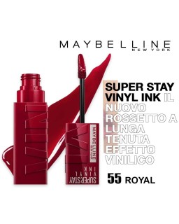 ROSSETTO MAYBELLINE VINYL INK 55 ROYAL